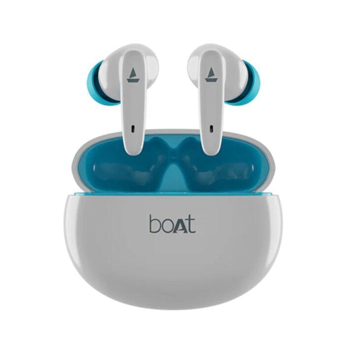boAt Airdopes 181 Wireless Earbuds with 10mm Driver, Type C Interface, BEAST™ Mode & Voice Assistant, ENx Technology - Spirit White - Image 1