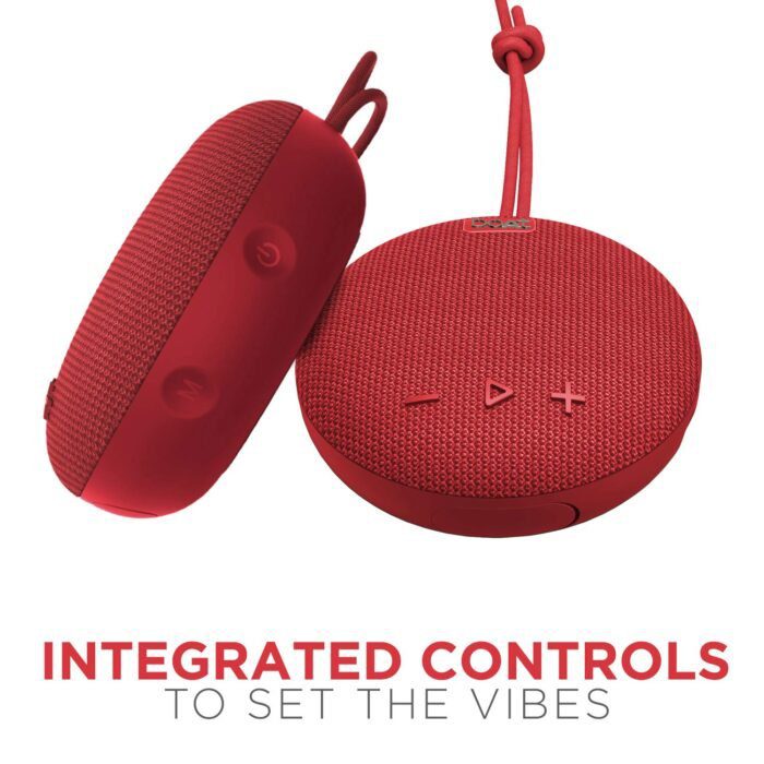 boAt Stone 190 Wireless Portable Speaker with 52mm Dynamic Driver, Up to 4hrs Nonstop Playback, IPX 6 Water Resistant - Red - Image 4