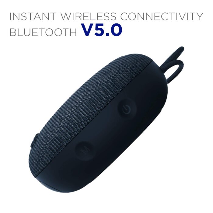 boAt Stone 190 Wireless Portable Speaker with 52mm Dynamic Driver, Up to 4hrs Nonstop Playback, IPX 6 Water Resistant - Blue - Image 3