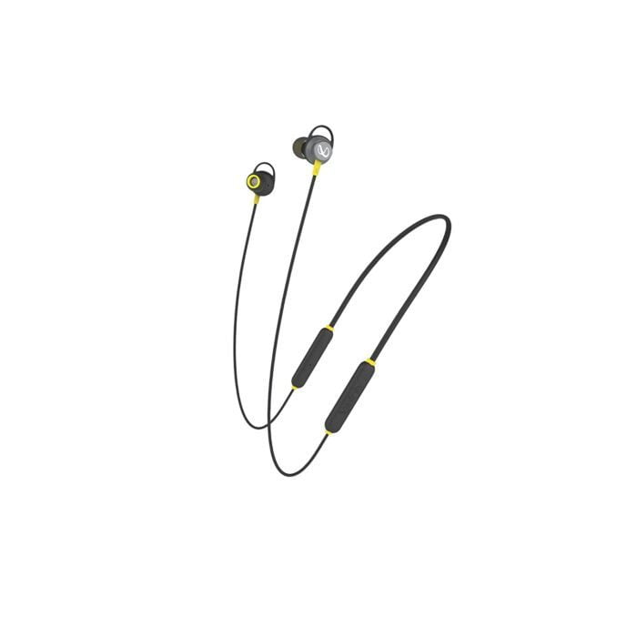Infinity (JBL) Glide 120, in Ear Wireless Earphones with Mic, Deep Bass, Dual Equalirs, Premium Metal Earbuds - Black & Yellow - Image 3