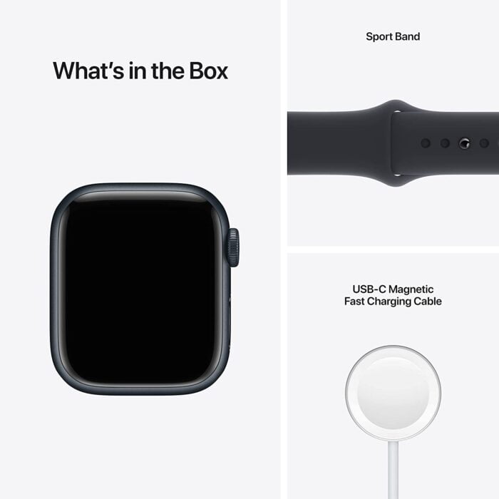 Apple Watch Series 7 (GPS + Cellular, 41mm) - Midnight Aluminium Case with Midnight Sport Band - Regular - Image 2