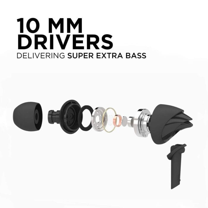 boAt Bassheads 100 in Ear Wired Earphones Black - Image 2