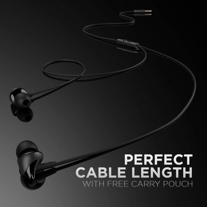 boAt Bassheads 100 in Ear Wired Earphones Black - Image 3