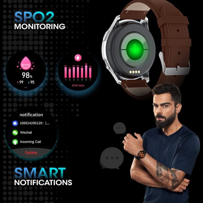 Fire-Boltt INVINCIBLE 1.39" (3.53cm) AMOLED454x454 Bluetooth Calling Smartwatch ALWAYS ON, 100 Sports Modes, 100 Inbuilt Watch Faces & 8GB - Image 3