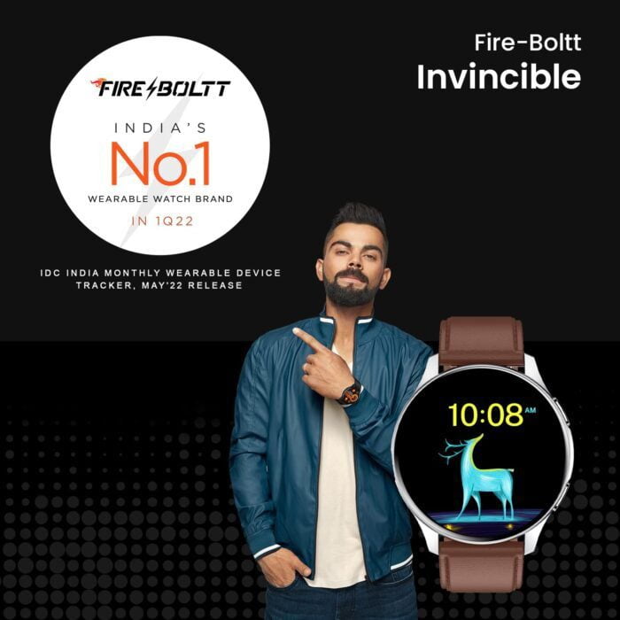 Fire-Boltt INVINCIBLE 1.39" (3.53cm) AMOLED454x454 Bluetooth Calling Smartwatch ALWAYS ON, 100 Sports Modes, 100 Inbuilt Watch Faces & 8GB - Image 2