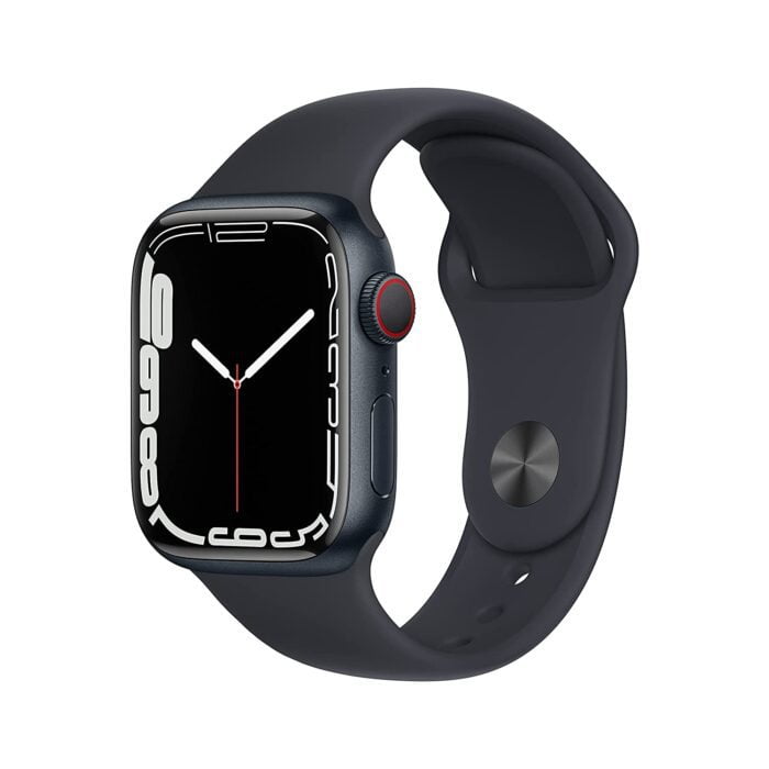 Apple Watch Series 7 (GPS + Cellular, 41mm) - Midnight Aluminium Case with Midnight Sport Band - Regular - Image 1