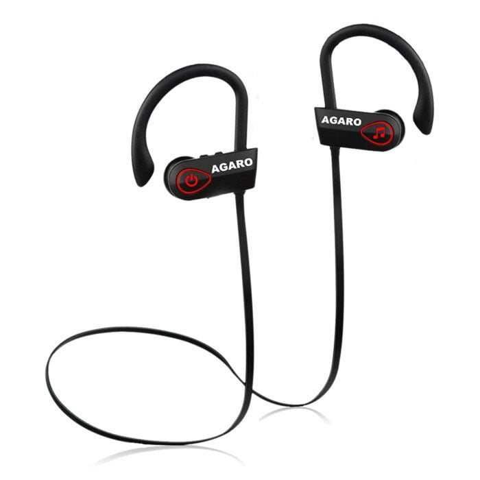 AGARO Sports Bluetooth Wireless in Ear Earphones with Mic (Black) - Image 1
