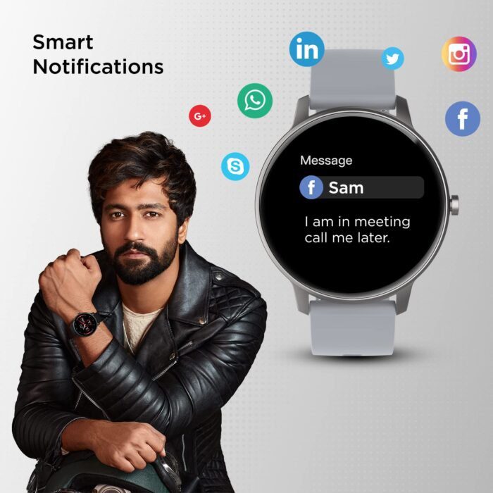 Fire-Boltt Rage Full Touch Display & 60 Sports Modes with IP68 Rating Smartwatch, Sp02 Tracking - Grey - Image 5