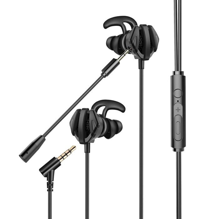 Cosmic Byte CB-EP-05 Gaming Earphone with Detachable Microphone for PC, PS4, Mobiles, Tablets (Black) - Image 1