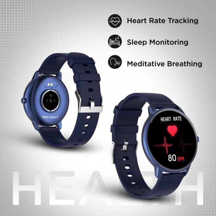 Fire-Boltt Rage Full Touch Display & 60 Sports Modes with IP68 Rating Smartwatch, Sp02 Tracking - Navy Blue - Image 4