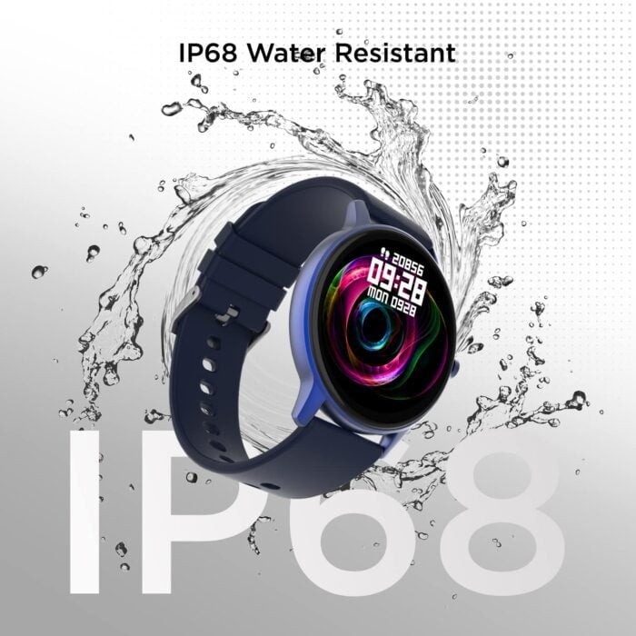 Fire-Boltt Rage Full Touch Display & 60 Sports Modes with IP68 Rating Smartwatch, Sp02 Tracking - Navy Blue - Image 2