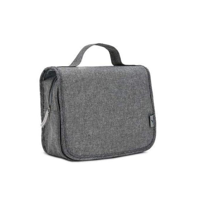 Travelsky Hot New Women Portable Travel Cosmetic Bag Travel Makeup Storage Bag (Grey, Large) - Image 1