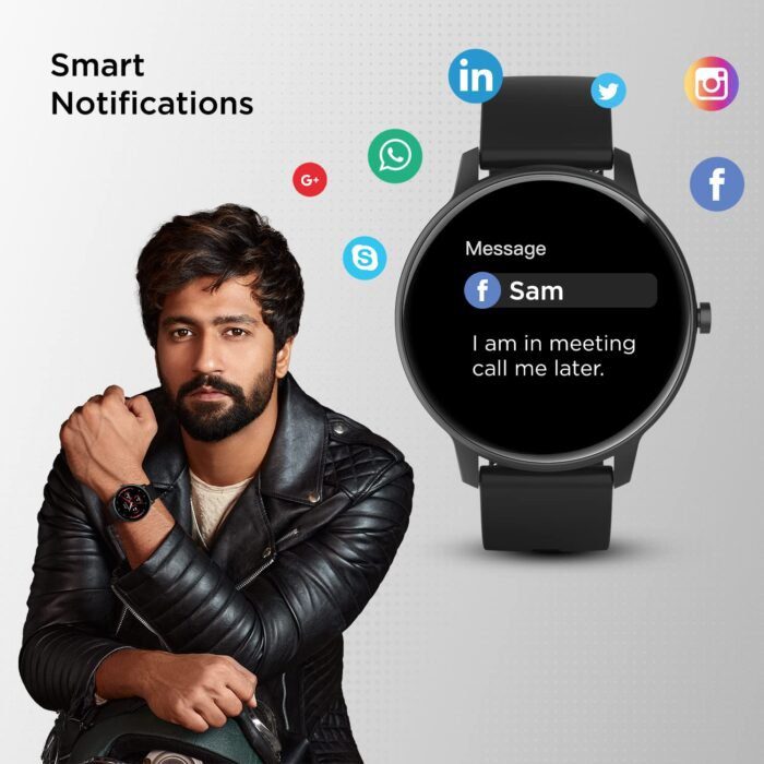 Fire-Boltt Rage Full Touch Display & 60 Sports Modes with IP68 Rating Smartwatch, Sp02 Tracking - Black - Image 5