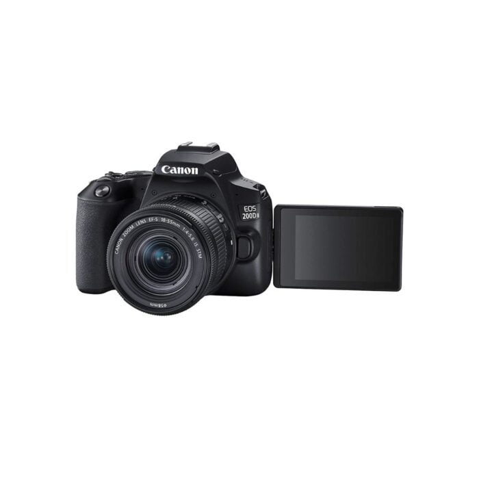 Canon EOS 200D II 24.1MP Digital SLR Camera + EF-S 18-55mm f4 is STM Lens (Black) - Image 2