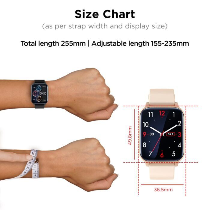 Fire-Boltt Ninja 3 1.83" Display Smartwatch Full Touch with 100+ Sports Modes with IP68, Sp02 Tracking - Rose Gold - Image 9