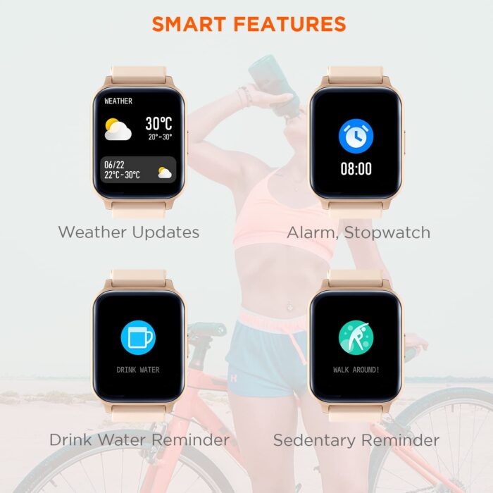 Fire-Boltt Ninja 3 1.83" Display Smartwatch Full Touch with 100+ Sports Modes with IP68, Sp02 Tracking - Rose Gold - Image 8