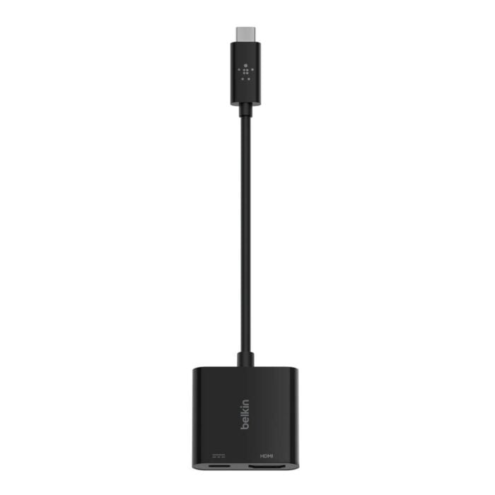Belkin USB-C to HDMI Adapter + Charge, Supports 4K UHD Video, Pass-Through Power up to 60W - Image 2