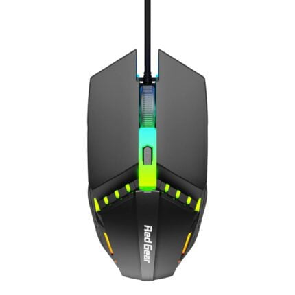 Redgear A-10 Wired Gaming Mouse with RGB LED, Lightweight and Durable Design, DPI Upto 2400, Compatible with Windows and MAC