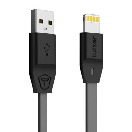 Tukzer Lightning Cable 8 Pin - Apple MFi Certified - 2.4Amp Fast Charge (Grey- 3.2 feet) (TZ-CS-103-GRY-N)