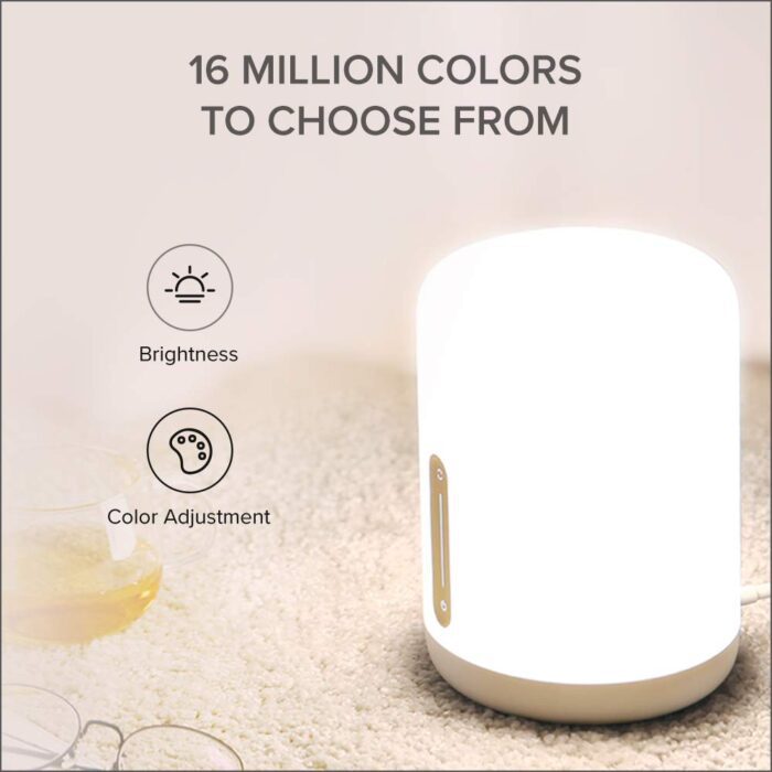 Mi Smart Bedside Lamp 2 (16 Million Colors, App-Enabled, Touch Panel) - Image 2
