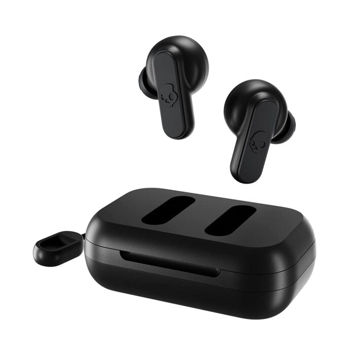 Skullcandy Dime True Wireless in-Ear Bluetooth Earbuds, Charging Case and Microphone, IPX4 Water Dust Resistant - Black - Image 1