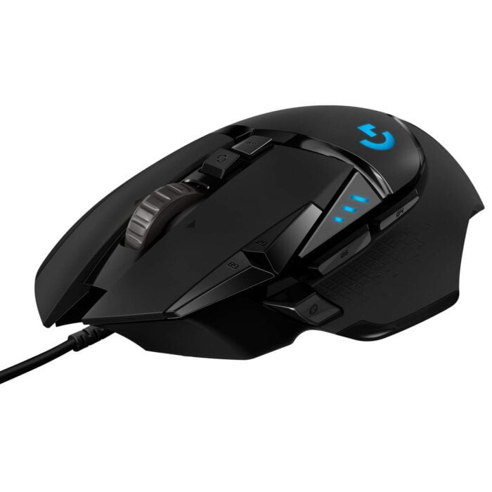Logitech G502 Hero High Performance Wired Gaming Mouse, Hero 25K Sensor, 25,600 DPI, RGB, Adjustable Weights, 11 Programmable Buttons, On-Board Memory - Image 1