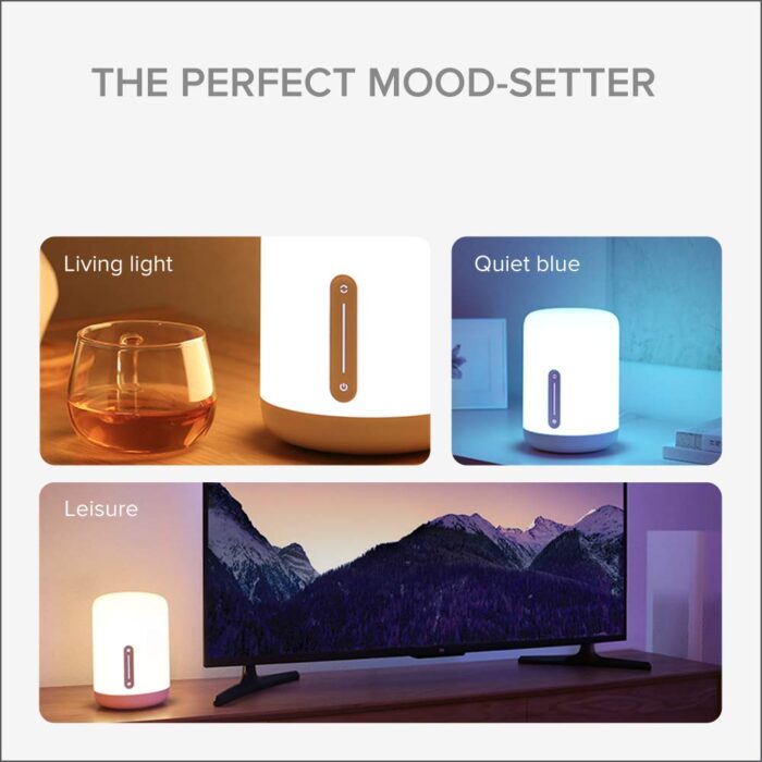 Mi Smart Bedside Lamp 2 (16 Million Colors, App-Enabled, Touch Panel) - Image 7