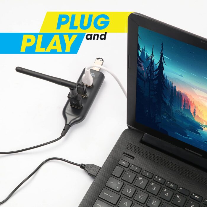 Zebronics ZEB-90HB USB Hub, 4 Ports, Pocket Sized, Plug & Play, for Laptop & Computers - Image 5