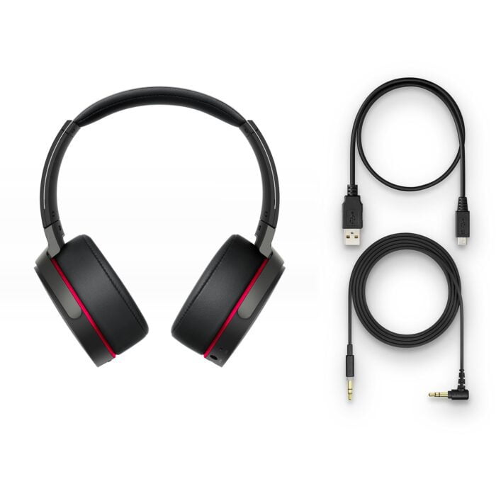 Sony MDR-XB950B1 On-Ear Wireless Premium Extra BASS Headphones - Black - Image 6