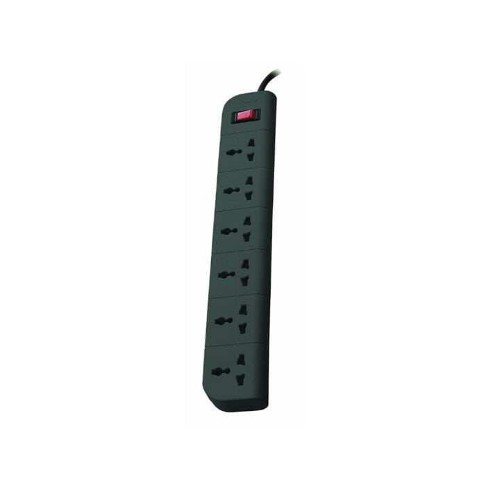 Belkin Essential Series 6-Socket Surge Protector Universal Socket with 6.5ft Heavy Duty Cable (Grey) - Image 1