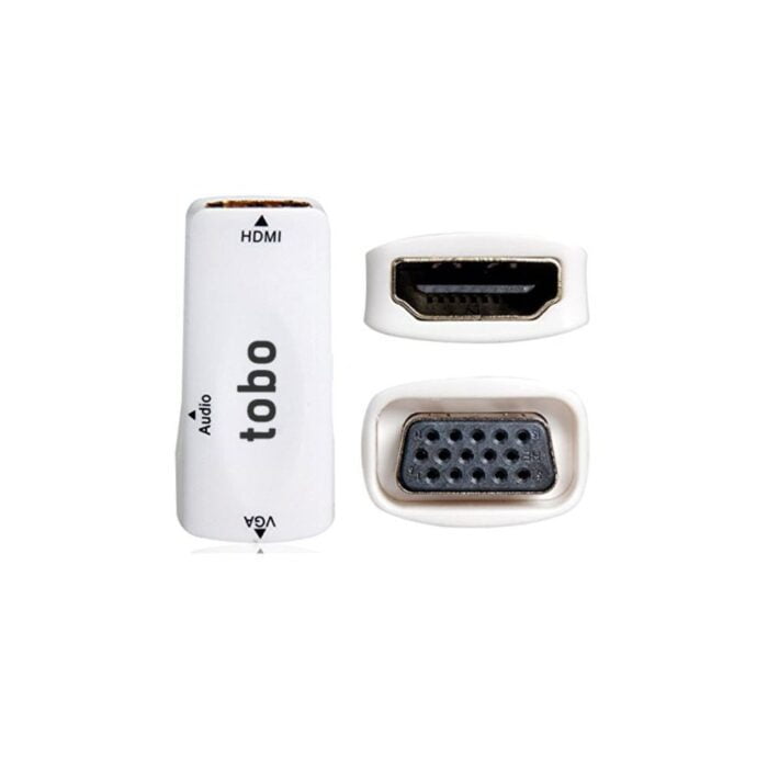 Tobo HDMI to VGA Adapter, Active HDMI to VGA Converter (Female to Female) - Image 1