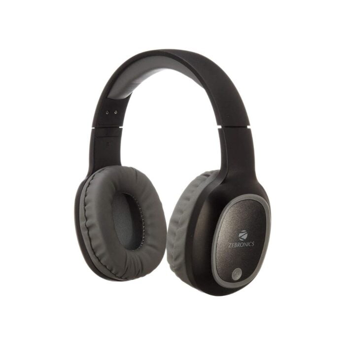 Zebronics Zeb-Thunder Bluetooth Wired Over Ear Headphones With Mic,Black - Image 1
