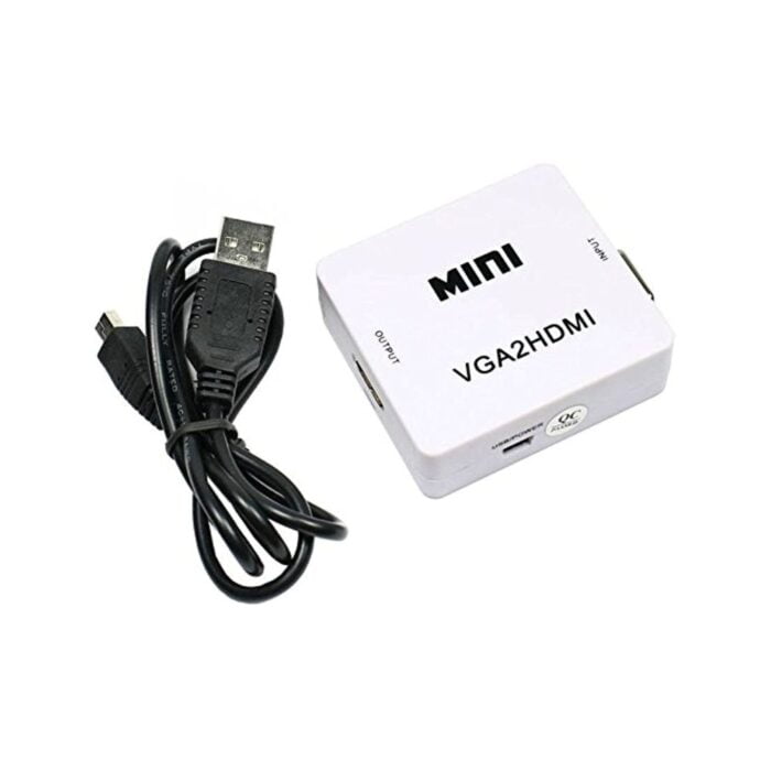 PremiumAV MST-722-7_DR Portable Ultra HD VGA to HDMI Converter (White) - Image 2