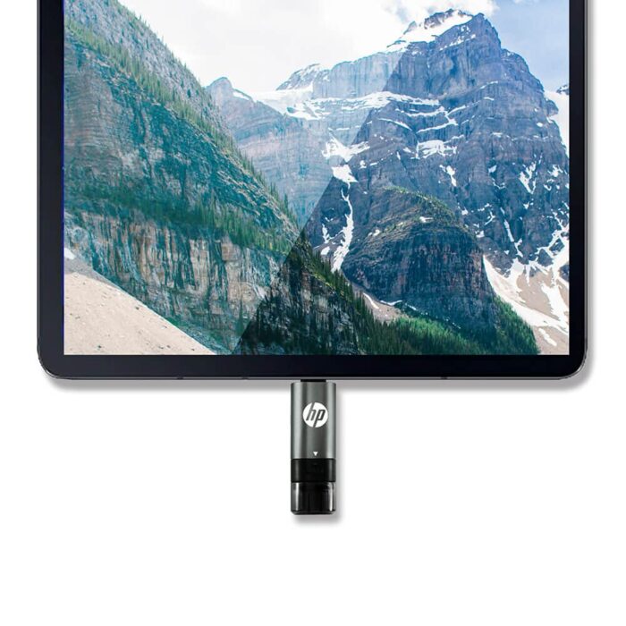 HP x5600B 32GB OTG Type B 3.2 USB Pen Drive (Grey & Black) - Image 4
