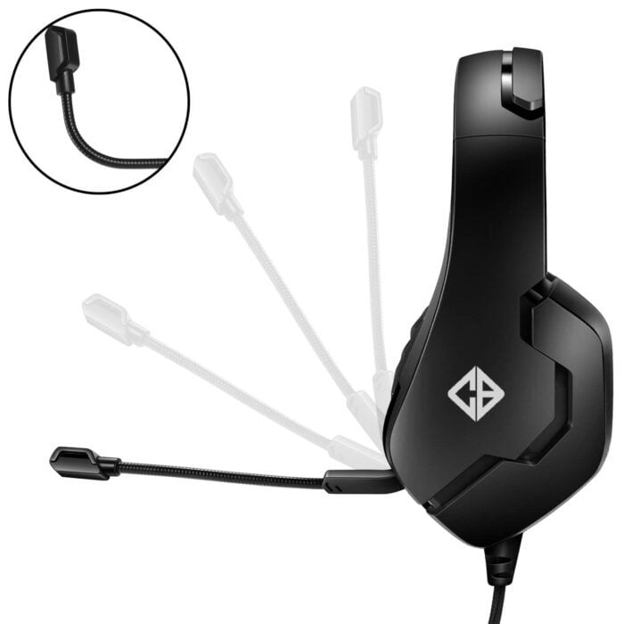 Cosmic Byte Stardust Headset with Flexible Mic for PS4, Xbox One, Laptop, PC, iPhone and Android Phones (Black) - Image 2