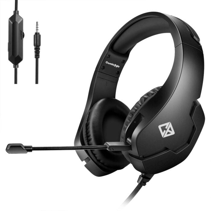 Cosmic Byte Stardust Headset with Flexible Mic for PS4, Xbox One, Laptop, PC, iPhone and Android Phones (Black) - Image 1