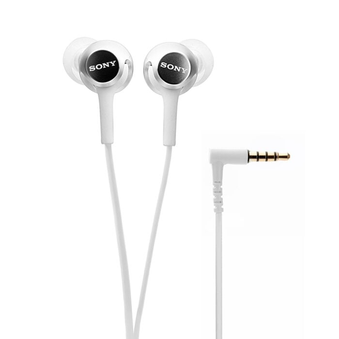 Sony MDR-EX15AP EX In-Ear Wired Stereo Headphones with Mic - White - Image 4