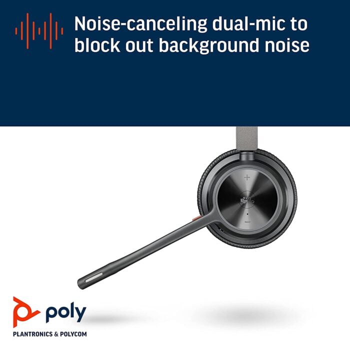 Poly by Plantronics Voyager 4320 UC Bluetooth Wireless Over Ear Headphones with mic - Image 4