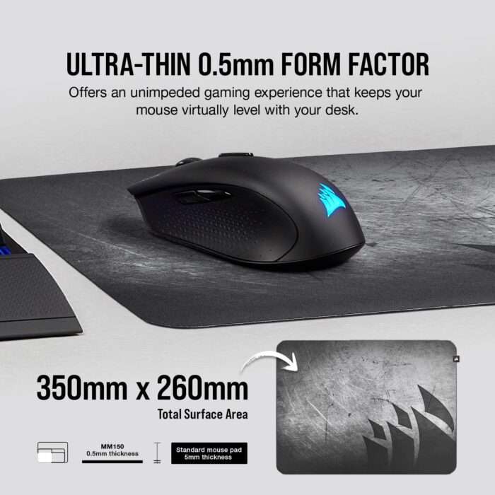 Corsair MM150 Ultra-Thin Medium Gaming Mouse Pad - Image 3