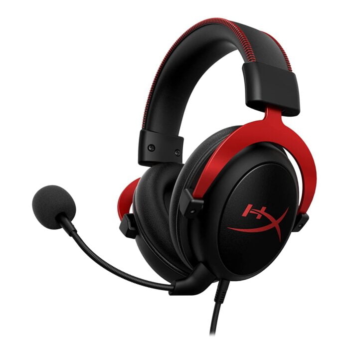 HyperX Cloud II Wired Over Ear Headphones with Mic Gaming for PC,Xbox One,PS4 - Red (KHX-HSCP-RD) - Image 1