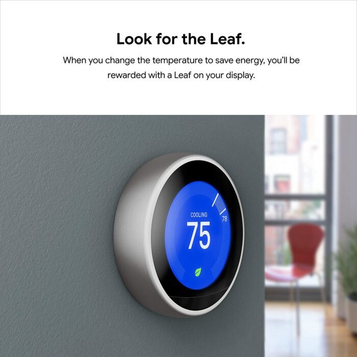 Nest Learning Thermostat 3rd Generation, Stainless Steel, Compatible with Alexa - Image 7