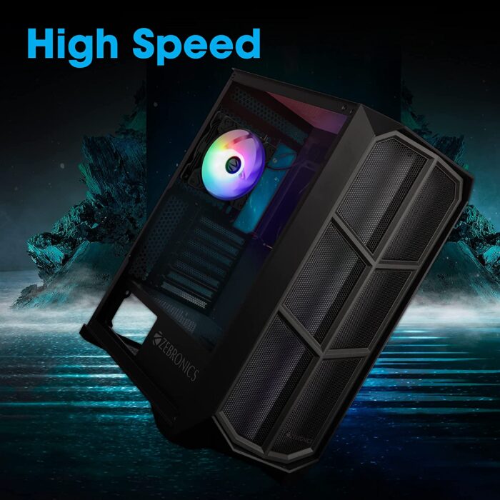 ZEBRONICS ZEB-PGF150 120mm Premium Chassis fan with 43.5CFM Airflow, Multicolor LEDs - Image 2