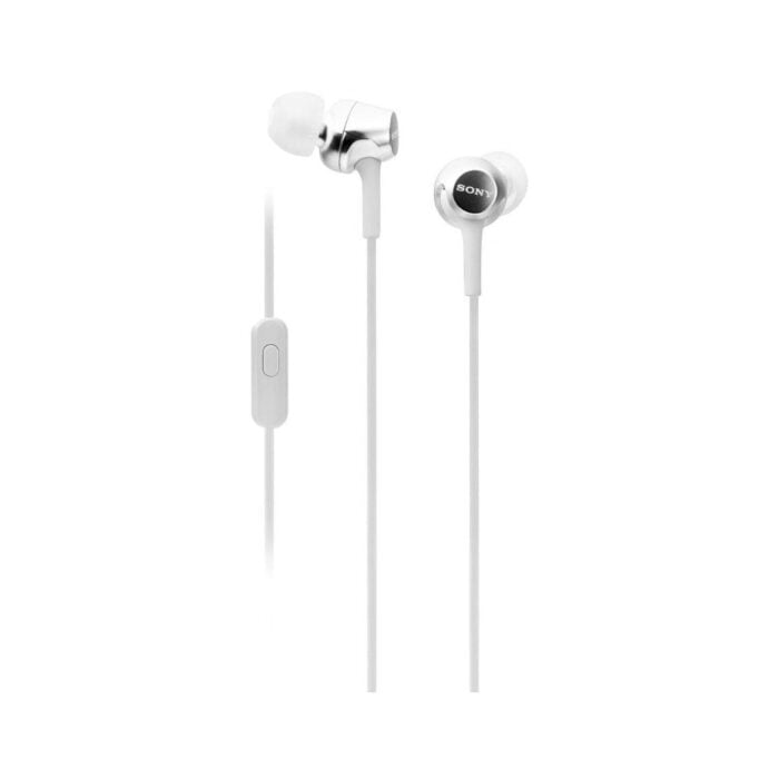 Sony MDR-EX15AP EX In-Ear Wired Stereo Headphones with Mic - White - Image 2