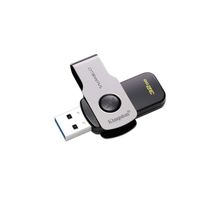 Kingston DataTraveler Swivl 32GB USB 3.0 Pen Drive (DTSWIVL/32GBIN, Black) - Image 1