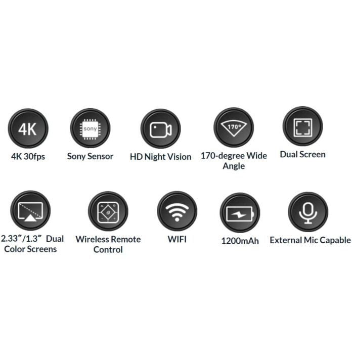 SJCAM SJ8 Dual Screen 4K/30fps Sports Action Camera - Image 5