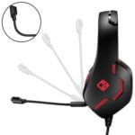 Cosmic Byte Stardust Headset with Flexible Mic for PS4, Xbox One, Laptop, PC, iPhone and Android Phones (Black/Red) - Image 3
