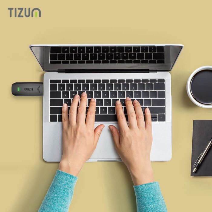 Tizum 4G Fast LTE Wireless USB Dongle Stick with All SIM Network Support, Plug & Play Data Card with up to 150Mbps Data Speed - Image 2