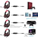 Cosmic Byte Stardust Headset with Flexible Mic for PS4, Xbox One, Laptop, PC, iPhone and Android Phones (Black/Red) - Image 5