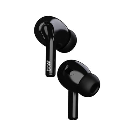 boAt Airdopes 161 TWS Earbuds with ASAP™ Charge, 17H Playtime, IWP™, Immersive Audio, IPX5, Touch Controls (Pebble Black)