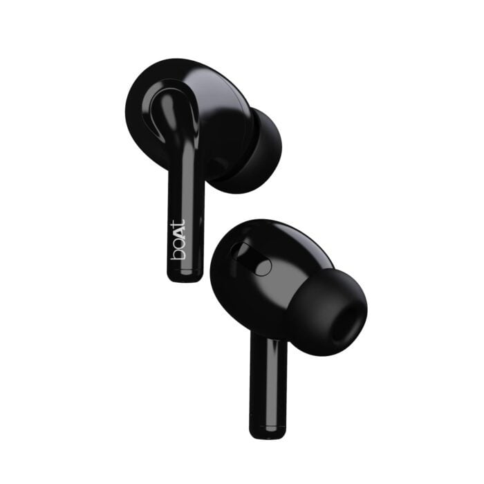 boAt Airdopes 161 TWS Earbuds with ASAP™ Charge, 17H Playtime, IWP™, Immersive Audio, IPX5, Touch Controls (Pebble Black) - Image 1